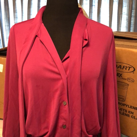 Pretty Pink Ann Taylor Blouse - Picture 7 of 12